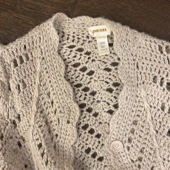Diesel crochet cardigan XS - Picture 2 of 4
